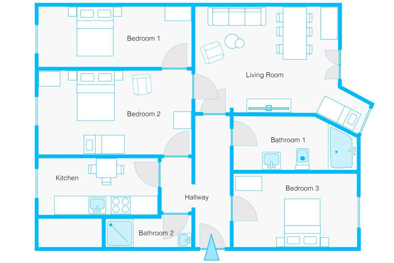 Boediker Loft, 3 Bedroom App With 2 Bath Rooms In Friedrichshain Up To 9 Berlin Luaran gambar